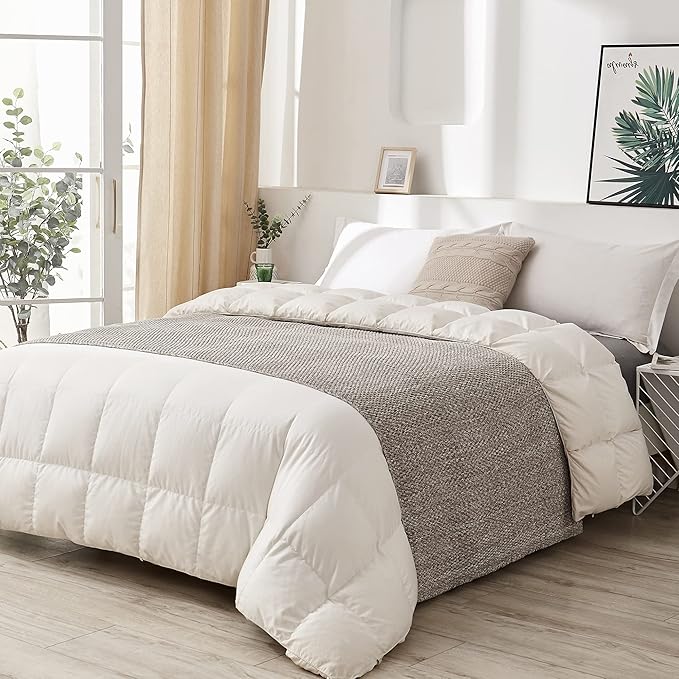 Longhui bedding 100% Cotton Knitted Throw Blanket – Light Grey, Soft & Cozy, Machine Washable, 51"x63" – Perfect for Living Room, Couch, Sofa, Bed or Travel