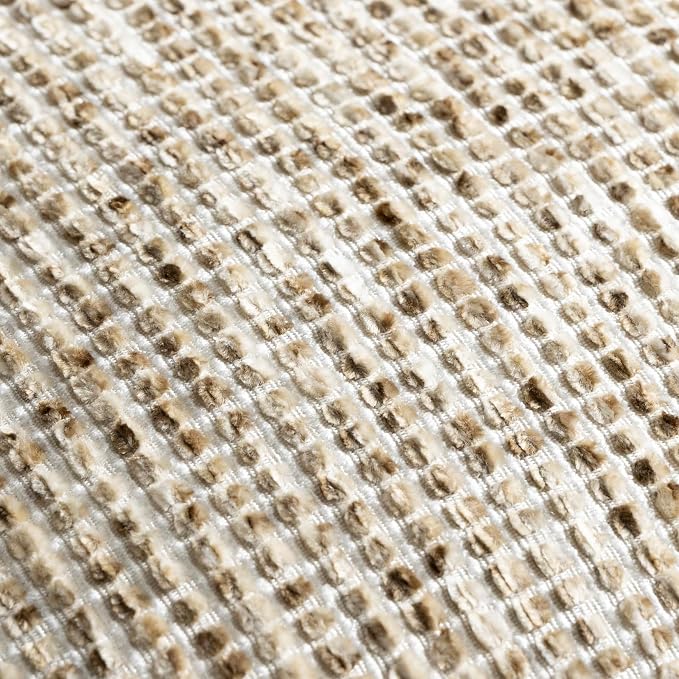 Pack of 1 Neutral Body Pillow Covers 20x54 Boho Textured Dots Stripe Chenille Rectangular Long Decorative Lumbar Pillow Cases Accents for Living Room Couch Bed Farmhouse Home Decor, Taupe