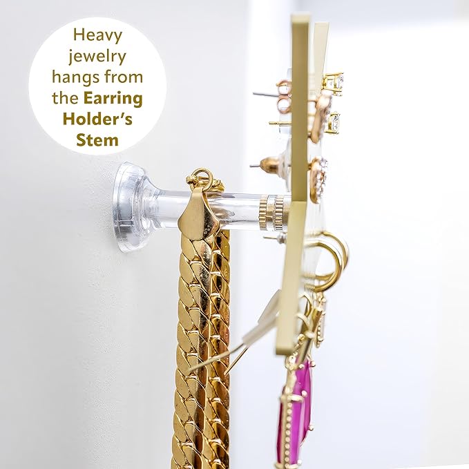 Magnetic Wall Mounted Jewelry Organizer | Hanging Jewelry Storage | Preppy Jewelry Holder | Trendy Jewelry Storage Solutions For Girls & Young Adults
