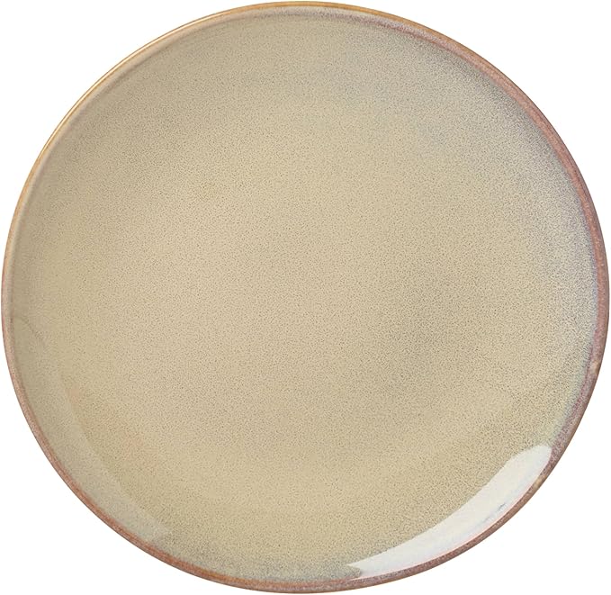 Oneida Dinnerware Set, Organic Shades Oatmeal 18-Piece Dinnerware Set, Service For 6, Stoneware Material, Dishwasher And Microwave Safe, Bowls, Plates And Bowls, Dinner Dishes, Plates (Tan, 18 Piece)