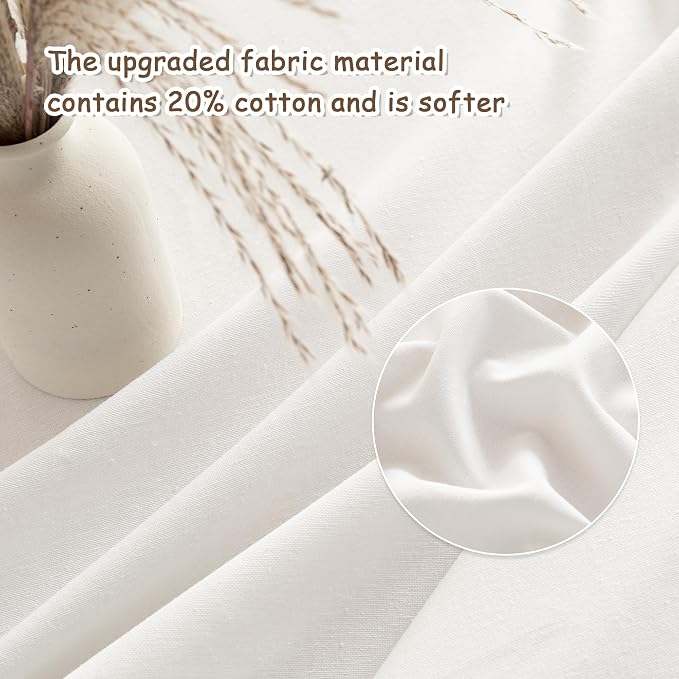 MYSKY HOME Table Cloth for Rectangular, Waterproof Tablecloth, Soft Cotton Indoor/Outdoor Tablecloths, Wrinkle Free Table Cloth Heavy Duty Rectangle Table Cloths for Parties & Dining Use, 55"X55"