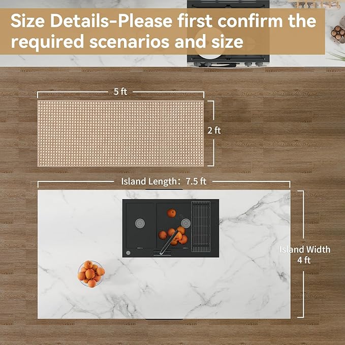 YDKGL 2x5 ft Hallway Runner Rug Boho Woven Washable Long Kitchen Runner Rugs Mat Non Slip, Soft Entryway Laundry Hall Runner Floor Carpet for Indoor Backdoor Bedroom Kitchen Living Room, Brown