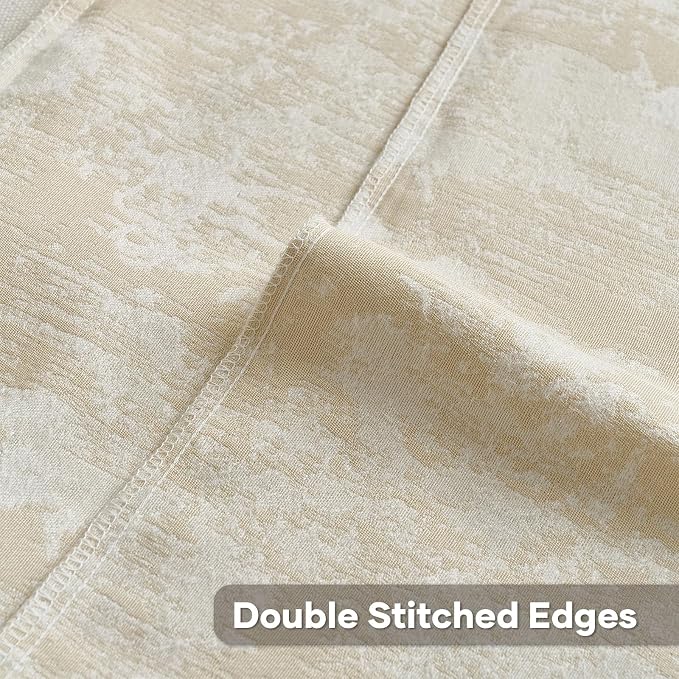 FUTEI Pack of 2 Faux Cashmere Jacquard Throw Pillow Covers 12x20 Inch Soft Marble Pattern Vintage Decorative Pillowcase Modern Farmhouse Accent for Couch Bed Living Room, Yellow White