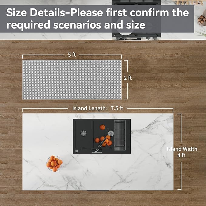 YDKGL 2x5 ft Hallway Runner Rug Boho Woven Washable Long Kitchen Runner Rugs Mat Non Slip, Soft Entryway Laundry Hall Runner Floor Carpet for Indoor Backdoor Bedroom Kitchen Living Room, Gray