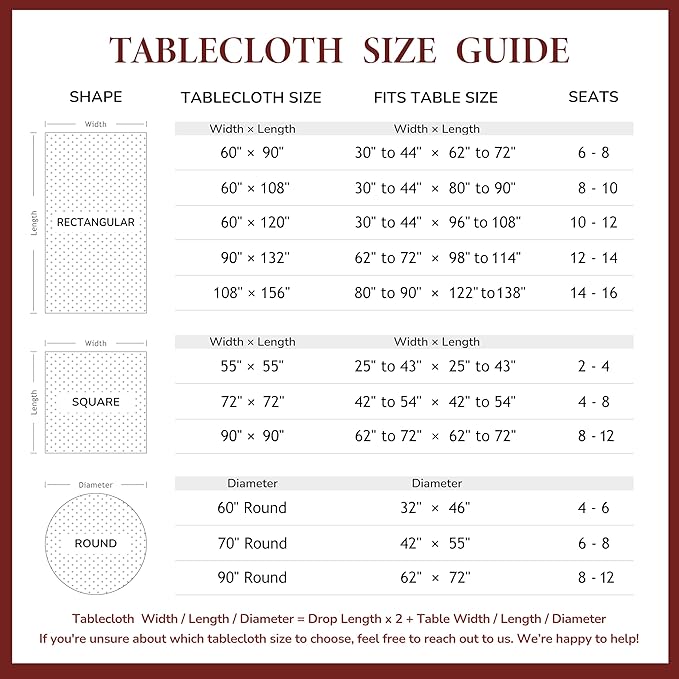 Linen World Hemstitch Linen Tablecloth,French Linen White Tablecloth 55" x 55" Inch,Washable Square Table Cloth for Dining,Outdoor,Weddings and Restaurants,Decorative Thanksgiving Christmas