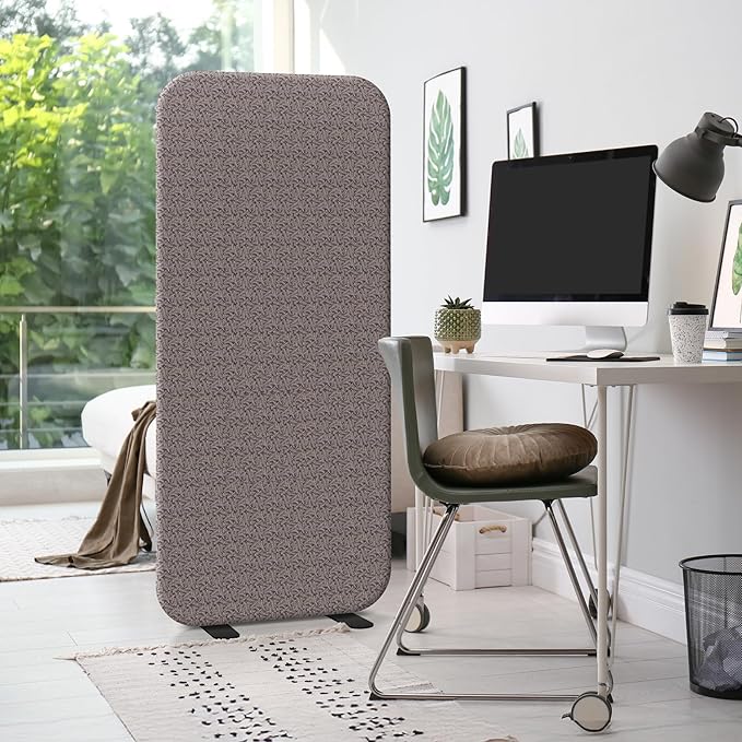 DECOLAB Standing Room Divider, Space Privacy Partition, Portable Wall Panel for Studio Apartment, Home, Classroom, Office, Scratch Resistance, 29"x65", Nocturne