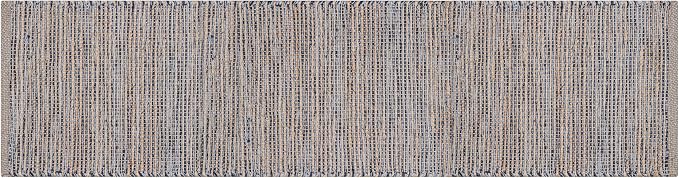 Boho Jute Table Runner for Dining Tables, Rustic Gray Table Runner Farmhouse Style , Cotton and Jute Neutral Colorful Indoor Kitchen Decor, 13 X 72 Inch, - Natural- Grey