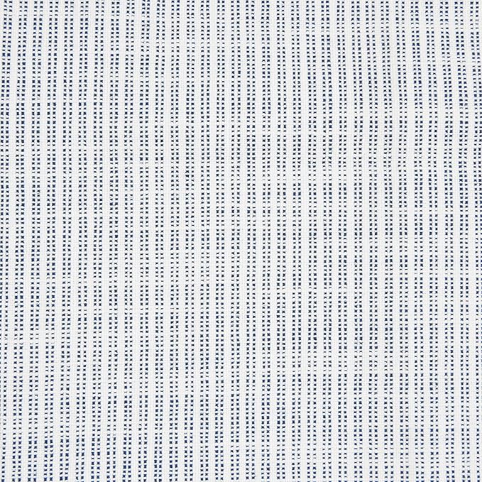 HomePop Oslo Bench - Blue Pinstripe Fabric