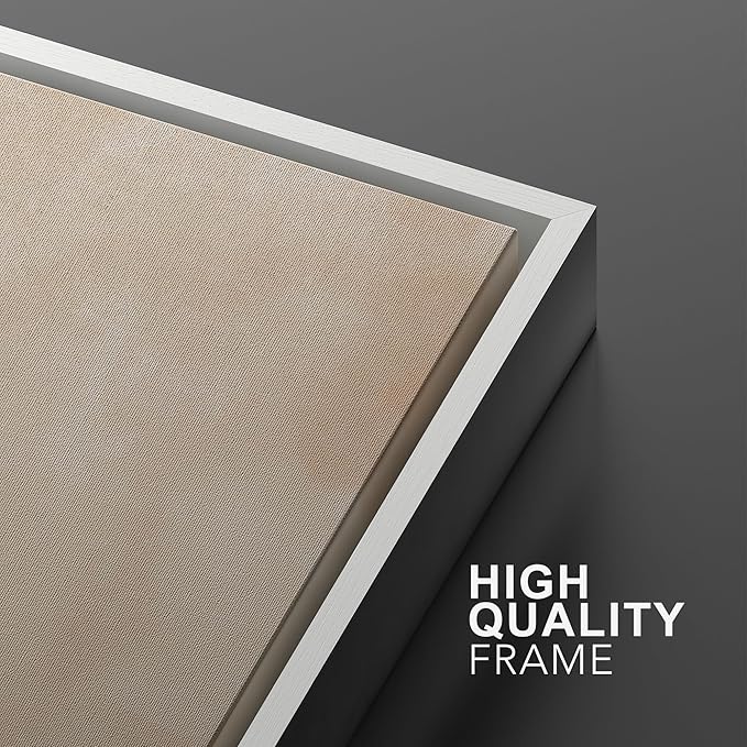 SIGNWIN Framed Canvas Print Wall Art Set Color Fade Abstract Landscape Earthy Terracotta and Forest Green Illustrations Modern Minimal Decorative for Living Room, Bedroom, Office - 16"x24"x2 White