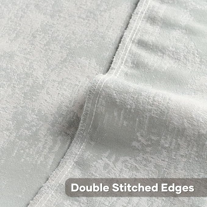 FUTEI Pack of 2 Faux Cashmere Jacquard Throw Pillow Covers 16x16 Inch Soft Marble Pattern Vintage Decorative Cushion Case Modern Farmhouse Accent for Couch Bed Living Room, Light Blue White