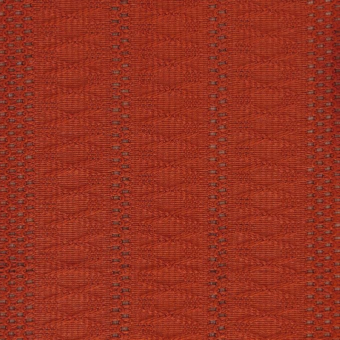 ZeeMart Macrame Style Boho Table Runner, Burnt Ochre Fall Table Runners 60 Inches Long, Farmhouse Woven Home Decor, 12x60 Inch, Dark Orange