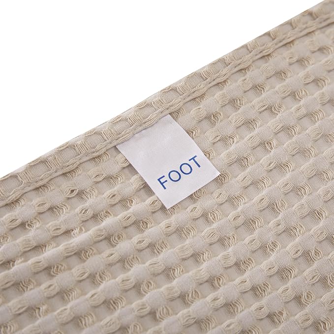 100% Egyptian Cotton Waffle Weave Blanket Twin Size for Bed, 320 GSM - Breathable and Soft for Spring Summer, Lightweight All Season Bed Blanket for Couch, Sofa (66x90 Inches, Light Khaki)