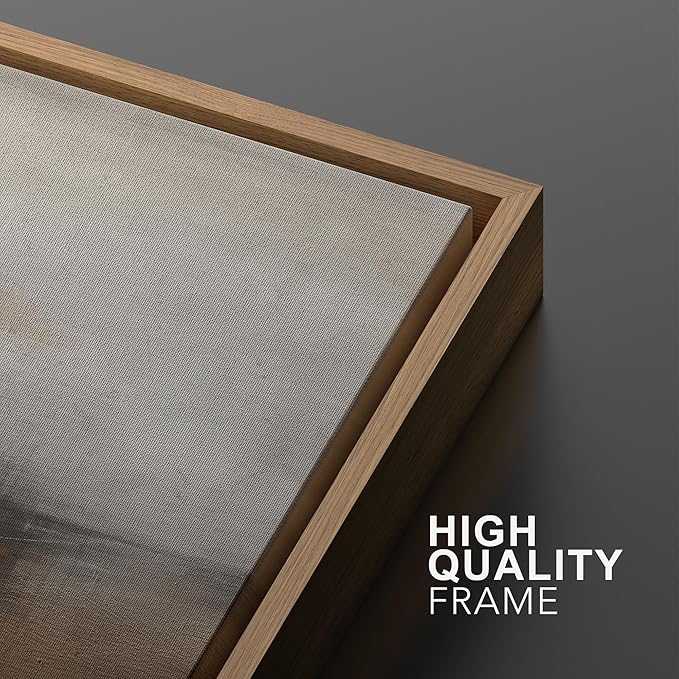 SIGNWIN Framed Canvas Print Wall Art Neutral Landscape Subtle Brown and Gray Tones Illustrations Modern Art Decorative Contemporary for Living Room, Bedroom, Office - 24"x36"x2 Natural