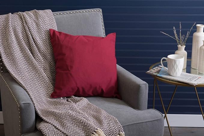 DII Chevron Throw Collection Handloomed Cotton, 50x60, Black