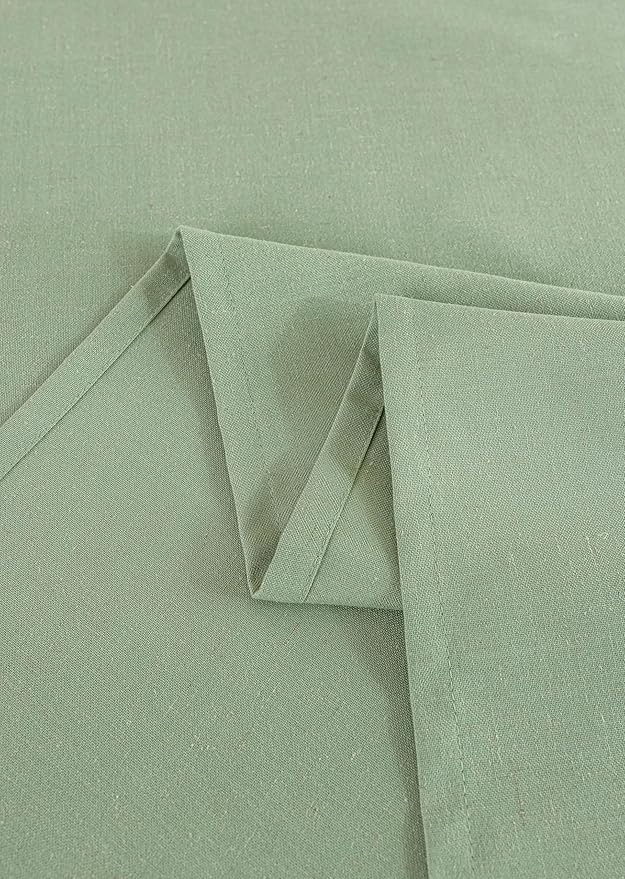 Sage Green Linen Table Cloths for Rectangle Tables Farmhouse Neutral Tablecloth Rectangular Kitchen Decoration Dining Table Cover Washable 60x144