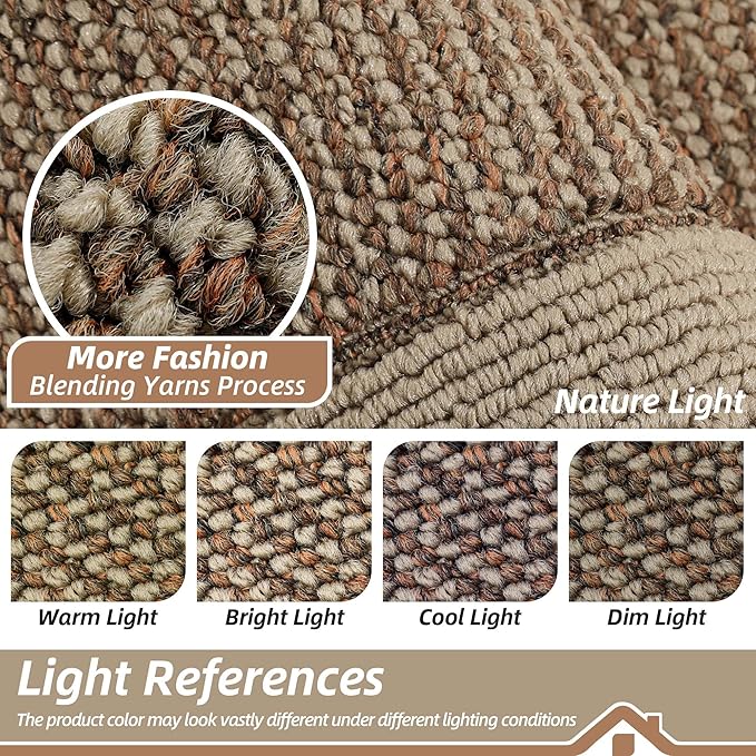 BEQHAUSE Kitchen Rugs and Mats Set of 2 Non-Slip Kitchen Mats for Floor, Absorbent and Stain Resistant Kitchen Runner, Machine Washable Rugs for Kitchen, Laundry & Sink, 24"x36"+24"x60", Taupe