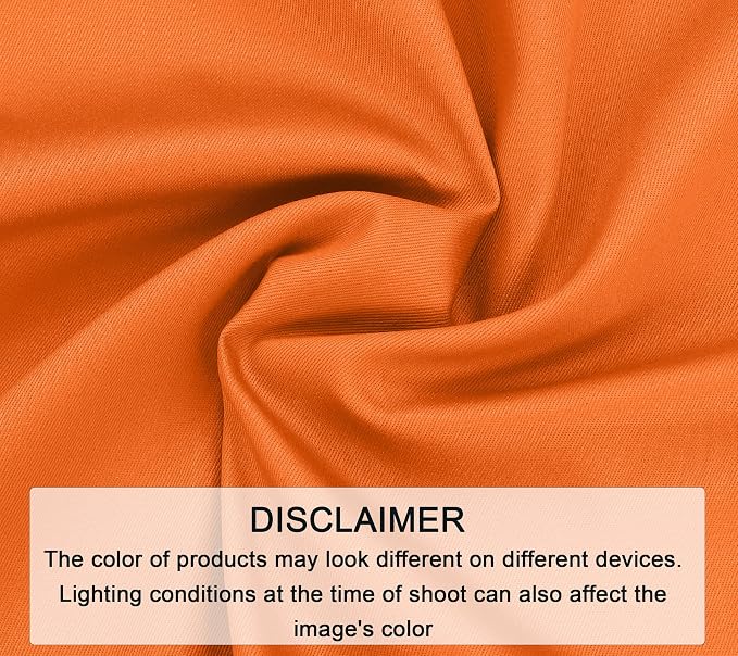 Zoyer Cloth Napkins Set of 12, 18x18 Inches Cotton Enrich Napkins Cloth ‎Washable, Soft & Durable Dinner Napkins for Parties, Wedding, Christmas, ‎Thanksgiving & Everyday Use - Orange