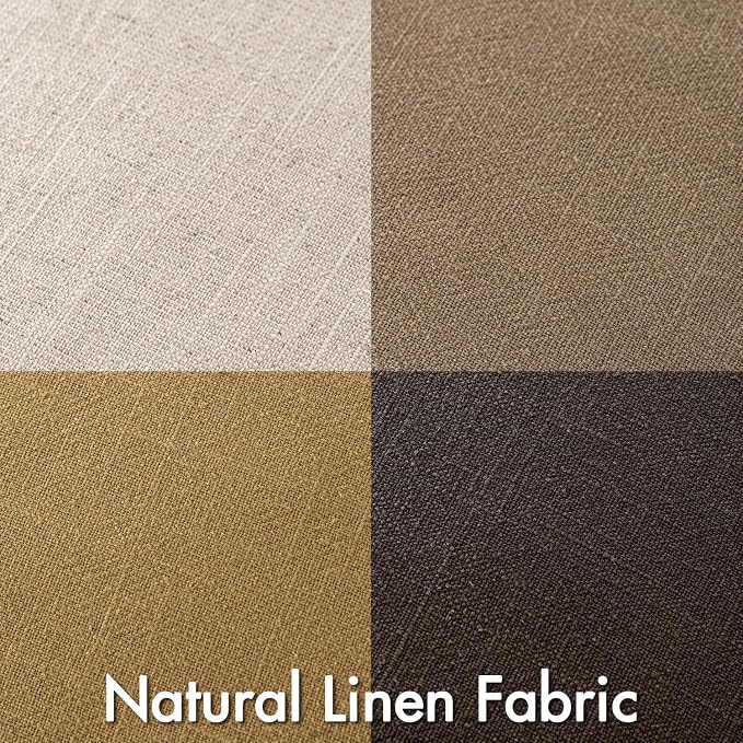MIULEE Neutral Gold/Brown Linen Pillow Covers Pack of 4 Decorative Natural Throw Pillow Covers Soft Accent Boho Farmhouse Couch Pillowcases Modern Spring Decor for Living Room Bed Sofa 18x18 Inch