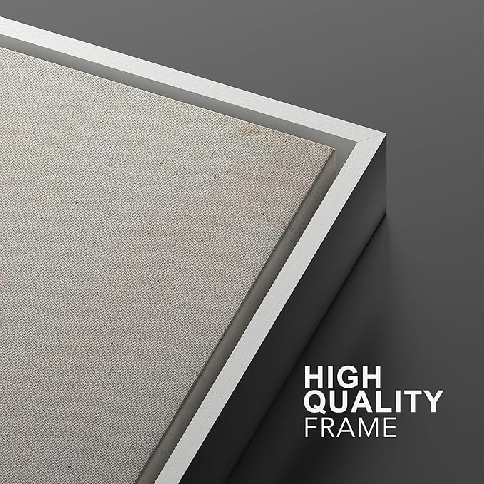 SIGNWIN Framed Canvas Print Wall Art Set Pastel Industrial Grunge Landscape Abstract Shapes Illustrations Minimal Decorative Nordic Relax/Zen for Living Room, Bedroom, Office - 24"x36"x2 White