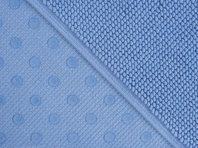 Cotton Paradise 100% Cotton Turkish Bathmat Rug, Soft Absorbent Quick Dry Non Slip, 20x34 Bathmat Rug, Sky Blue