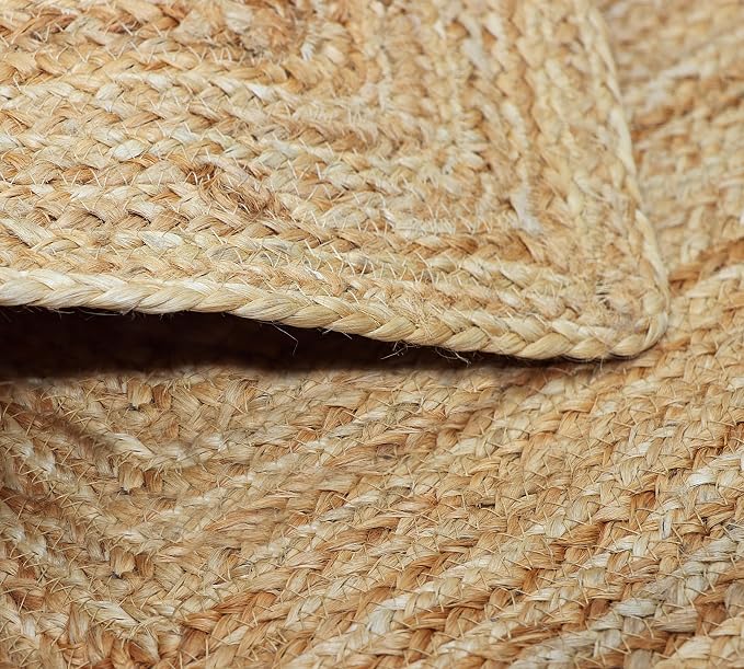 COTTON CRAFT Jute Braided Table Runner - Rustic Farmhouse Table Runner - Kitchen Harvest Fall Thanksgiving Holiday Christmas Party Dining Tabletop Runner - 13 x 36 inches - Natural
