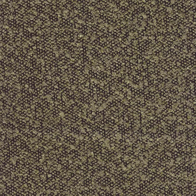 HomePop 18" Clover Ottoman - Dark Brown Boucle