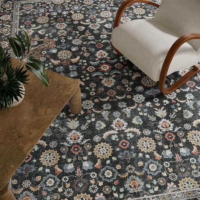 Washable Runners for Hallways Kitchen Rug: 2'x10' Runner Rugs Stain Resistant Non Slip Low Pile Boho Carpet Runners for Hallways Bedroom Entryway Indoor Beside Bathroom Laundry Room