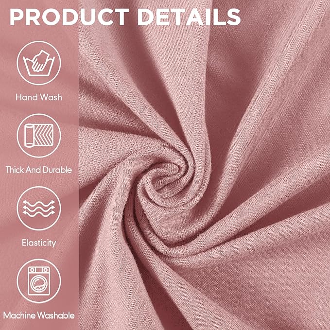 Peryiter 2 Pcs Sofa Covers Couch and Loveseat Covers Set Stretch Sofa Slipcover for Living Room Armchair Furniture Protector, Wrinkle Proof(Light Pink,Milk Silk)