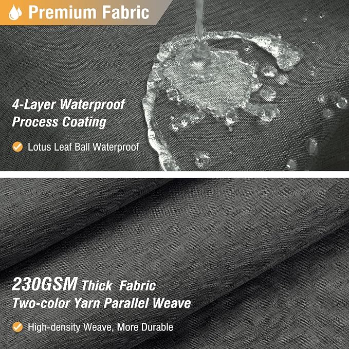 BTTN Extra Long Shower Curtain - 84 Inch Gray Linen Textured Heavy Duty Fabric Shower Curtain Set with 12 Hooks, Tall Luxury Simple Waterproof Cloth Shower Curtains for Bathroom, 72x84, Charcoal Grey