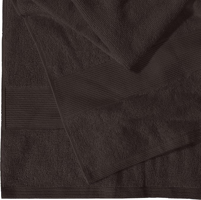 Belizzi Home Premium Cotton Oversized 2 Pack Bath Sheet 35x70-100% Pure Cotton - Ideal for Everyday use - Ultra Soft & Highly Absorbent - Machine Washable - Chocolate Brown