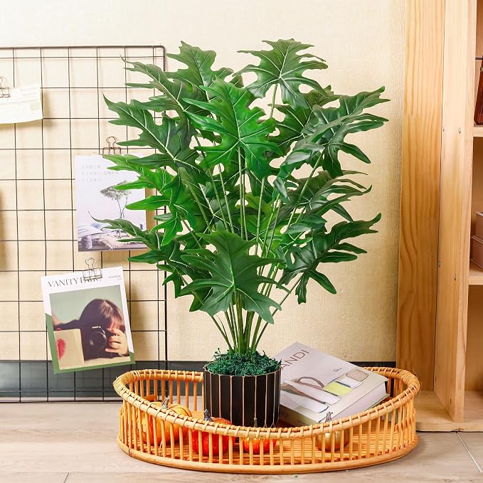 Der Rose Fake Plants Tall Green Artificial Tropical Faux Plants Indoor for Living Room Home House Decor