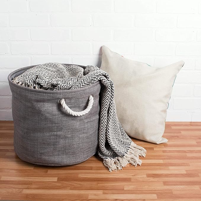 DII Chevron Throw Collection Handloomed Cotton, 50x60, Nautical Blue
