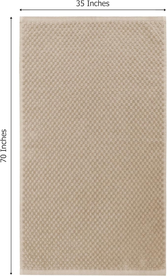 COTTON CRAFT Waffle Bath Sheets - Set of 2 Luxury Euro Spa Waffle Weave Bath Sheet Towels - 100% Ringspun Cotton Bath Sheet - Absorbent Quick Dry Bath Towel Sheet - Oversized 35 inch x 70 inch - Linen