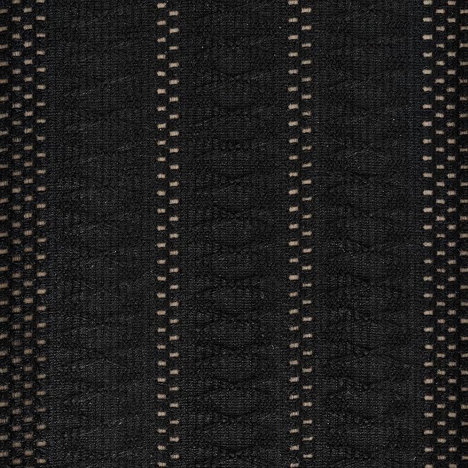 ZeeMart Macrame Style Boho Table Runner, Black Table Runners 72 Inches Long, Farmhouse Woven Home Decor, 12x72 Inch, Black