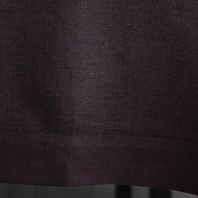 Solino Home Linen Tablecloth 60 x 120 Inch - 100% Pure Linen Grape Table Cloth for Rectangle Tables - Athena, Machine Washable Tablecloth for Summer