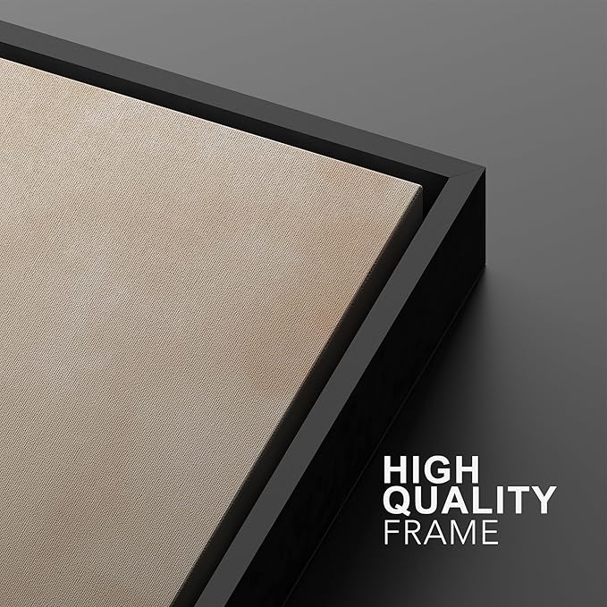 SIGNWIN Framed Canvas Print Wall Art Set Color Fade Abstract Landscape Earthy Terracotta and Forest Green Illustrations Modern Minimal Decorative for Living Room, Bedroom, Office - 24"x36"x2 Black