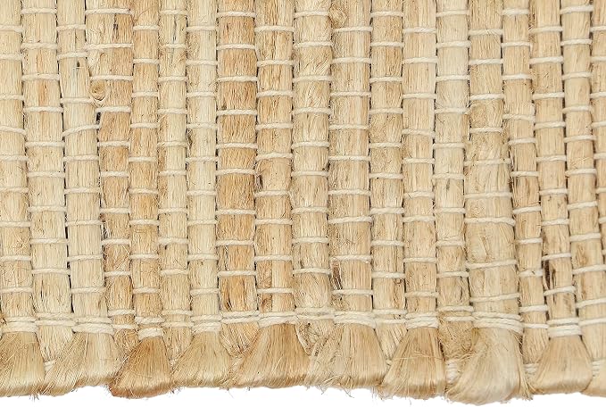 The Home Talk Jute Cotton Hand Woven Table Runner/Placemats (Table Runner, Natural, 13" x 108")