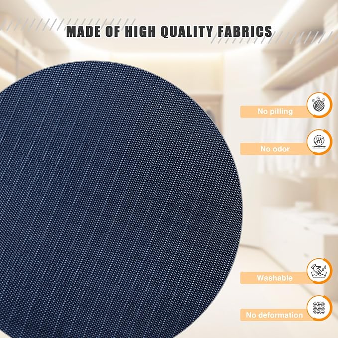 Hanging Closet Organizer and Storage 5-Shelf, Easy Mount Foldable Hanging Closet Wardrobe Storage Shelves, Clothes Handbag Shoes Accessories Storage, Washable Oxford Cloth Fabric, Navy Blue