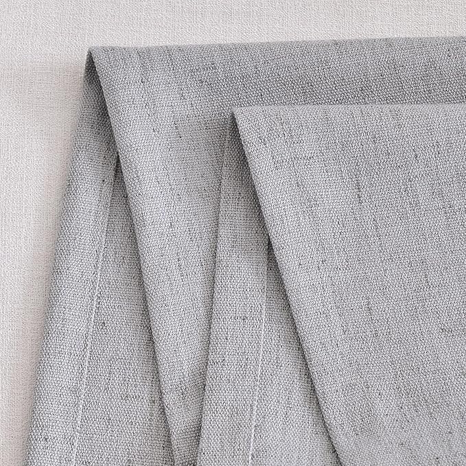 Wracra Linen Style Table Runner, Table Runners 72 Inches Long,Silver Grey,13x72