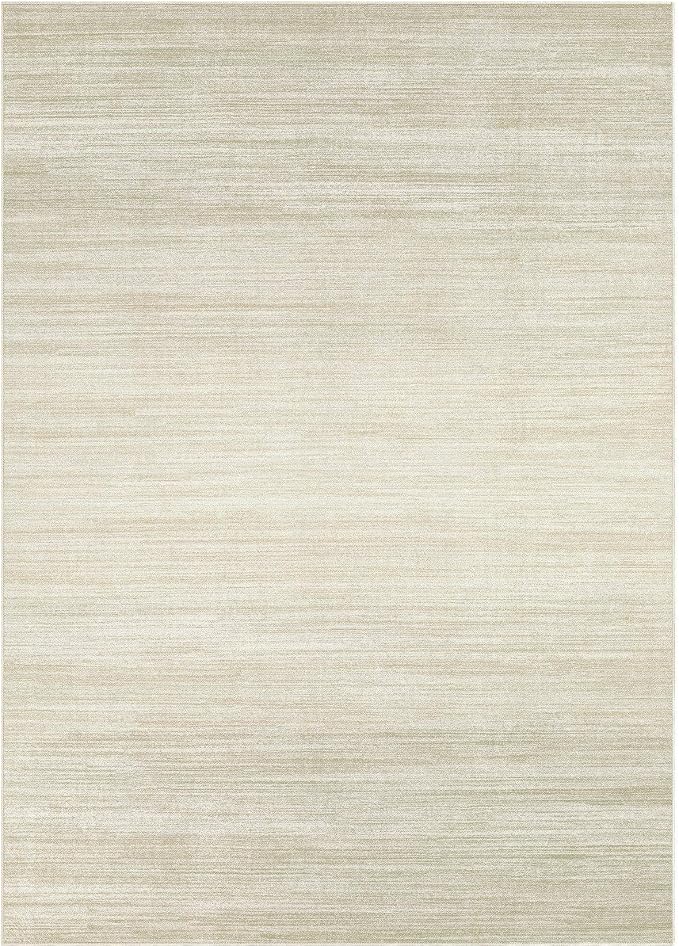 UERMEI 10x14 Washable Area Rug - Neutral Modern Abstract Living Room Rugs, Non-Slip Soft Large Indoor Floor Carpet for Bedroom Home Office & Under Dining Table Decor, Brown/Beige