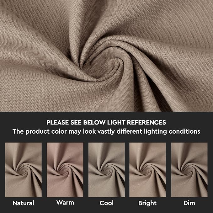 Encasa XO Cocktail Cloth Napkins Set of 12 | Pure Cotton Table Napkin | Size (9"x9") | Light Beige Solid | Machine Washable