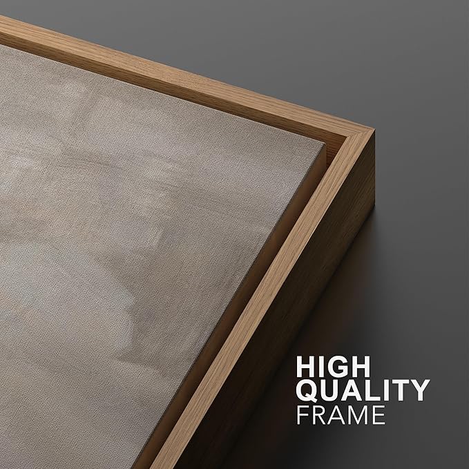 SIGNWIN Framed Canvas Print Wall Art Textured Abstract Earthy Beige Tones Illustrations Modern Art Decorative Contemporary for Living Room, Bedroom, Office - 24"x36"x2 Natural