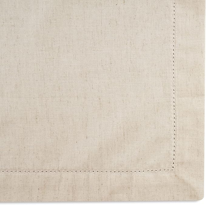 SweetNeedle - (Pack of 12) - Linen Flax Napkins with Hemstitched Handmade Designer Dinner Cloth Napkins 20x20 in in Natural - Premium Look, Flax Cotton Blend - 100% Cellulose Natural Fiber