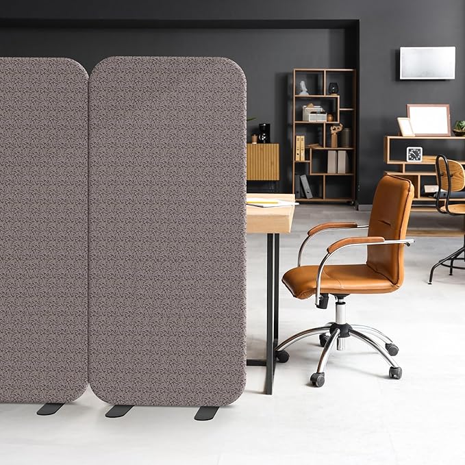 DECOLAB Standing Room Divider, Space Privacy Partition, Portable Wall Panel for Studio Apartment, Home, Classroom, Office, Scratch Resistance, 29"x65", Nocturne