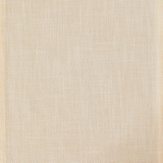 ZeeMart Rustic Cotton Linen Table Runner, 13x72 Inches Cream, Farmhouse Style Cream Table Runners 72 Inches Long, Washable Kitchen Dining Table Decoration for Home Party Decor