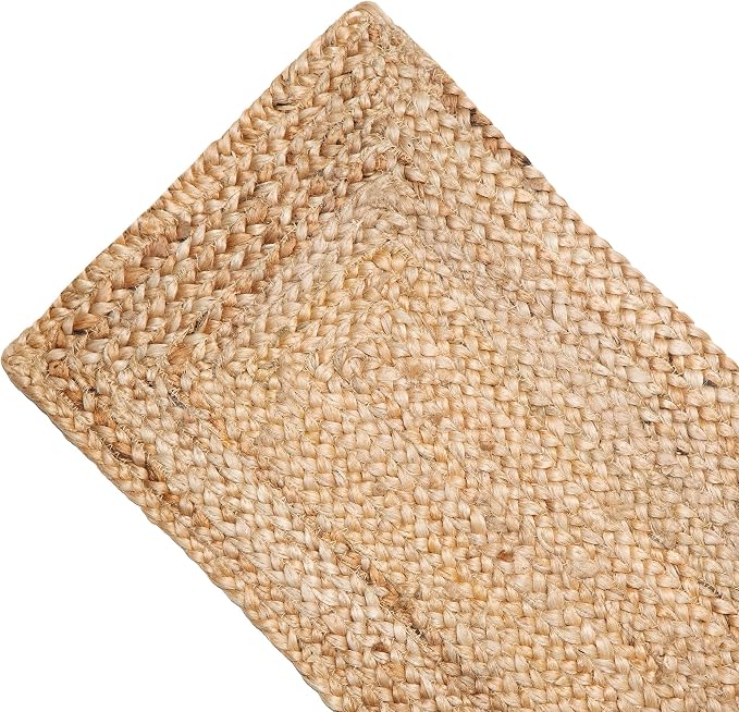 COTTON CRAFT Jute Braided Table Runner - Rustic Farmhouse Table Runner - Kitchen Harvest Fall Thanksgiving Holiday Christmas Party Dining Tabletop Runner - 13 x 36 inches - Natural