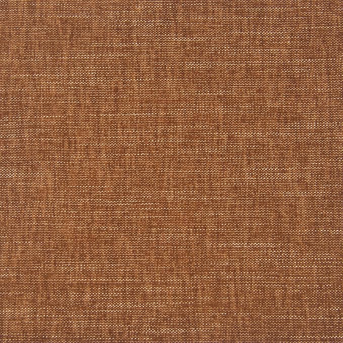 Spatial Order Modern Arch Chenille Ottoman | HomePop Home Décor | Ottoman for Living Room & Bedroom - Orange Rust