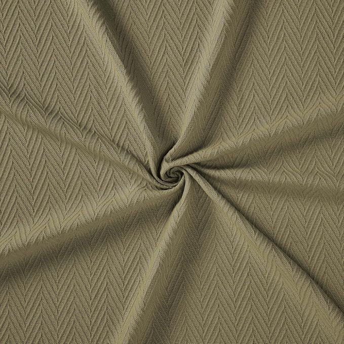 Superior Metro 100% Cotton Blanket, Perfect for Bedroom, Living Room, Couch, Picnics, Travel, Beach, or Camping, Comfy Blanket, Bedroom Decor, Essentials, Zig-Zag Cover for Bed, Full/Queen, Sage