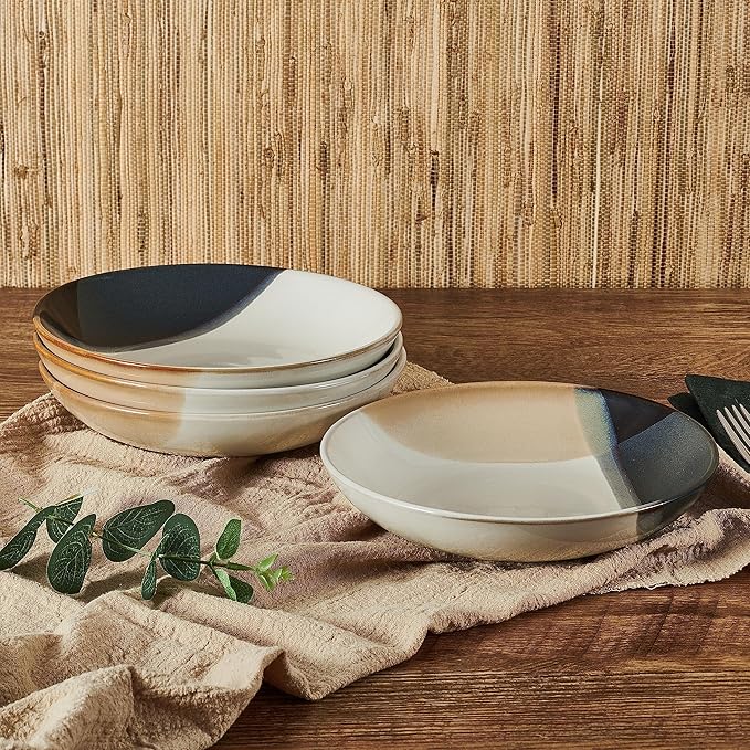 Mikasa Gourmet Basics by Mikasa Caden Set of 4 Pasta Bowls, 8 Inch