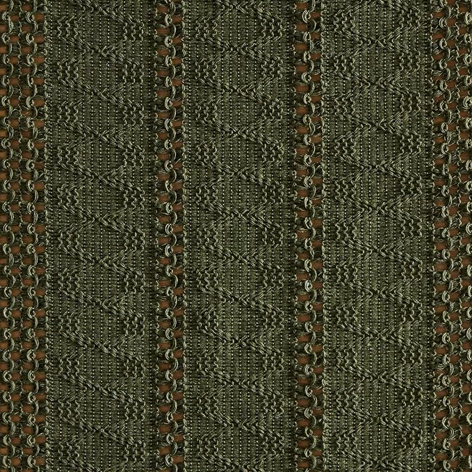ZeeMart Macrame Style Boho Table Runner, Olive Green Table Runners 36 Inches Long, Farmhouse Woven Home Decor, 12x36 Inch, Olive